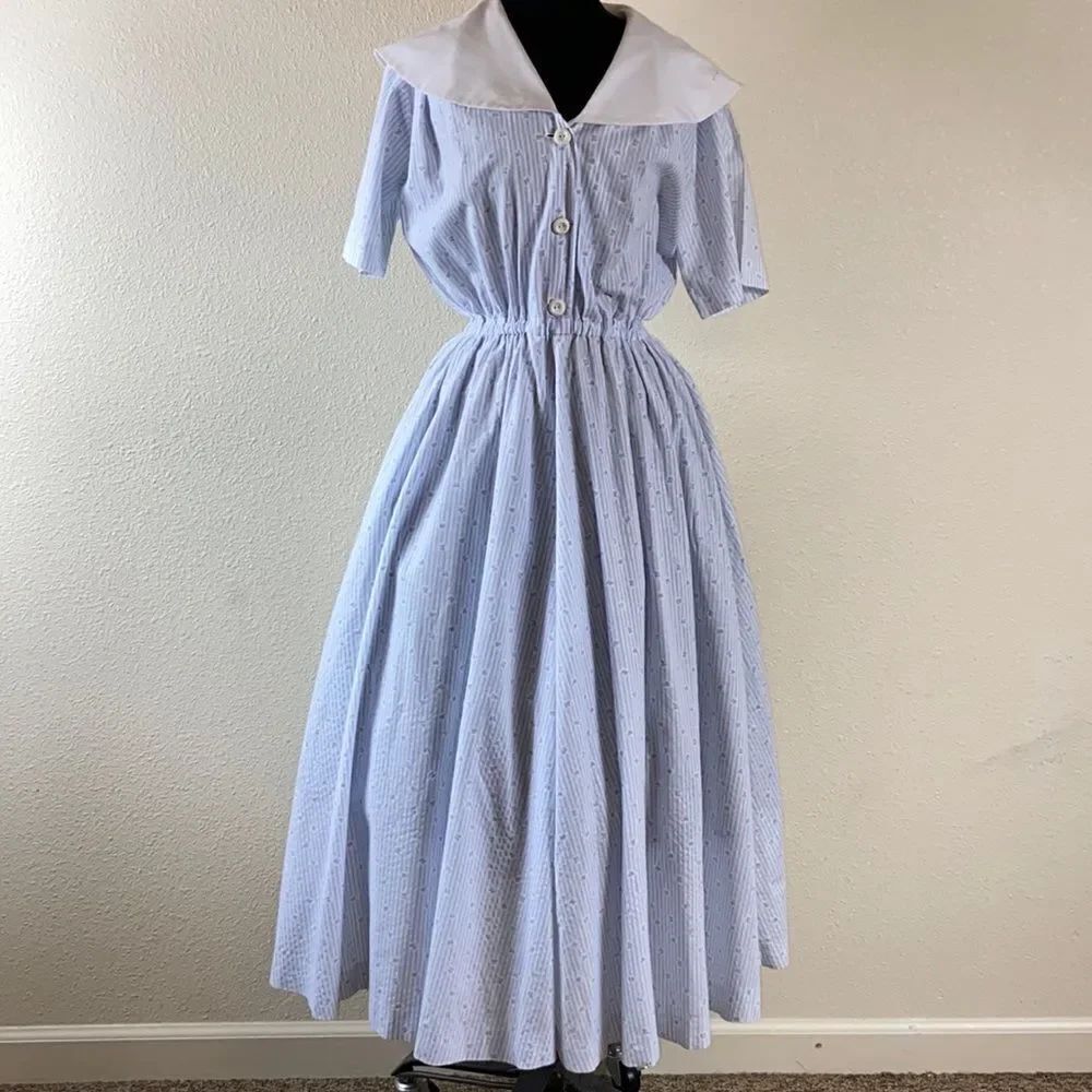 Retro Vintage Handmade Women Dress Size M L